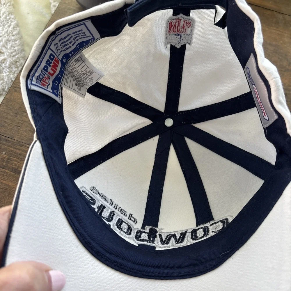 Vintage 90's NFL Dallas Cowboys Stars Reebok Hat/Cap Snapback Blue White
